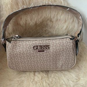NWT Guess Cream Logo Shoulder Bag